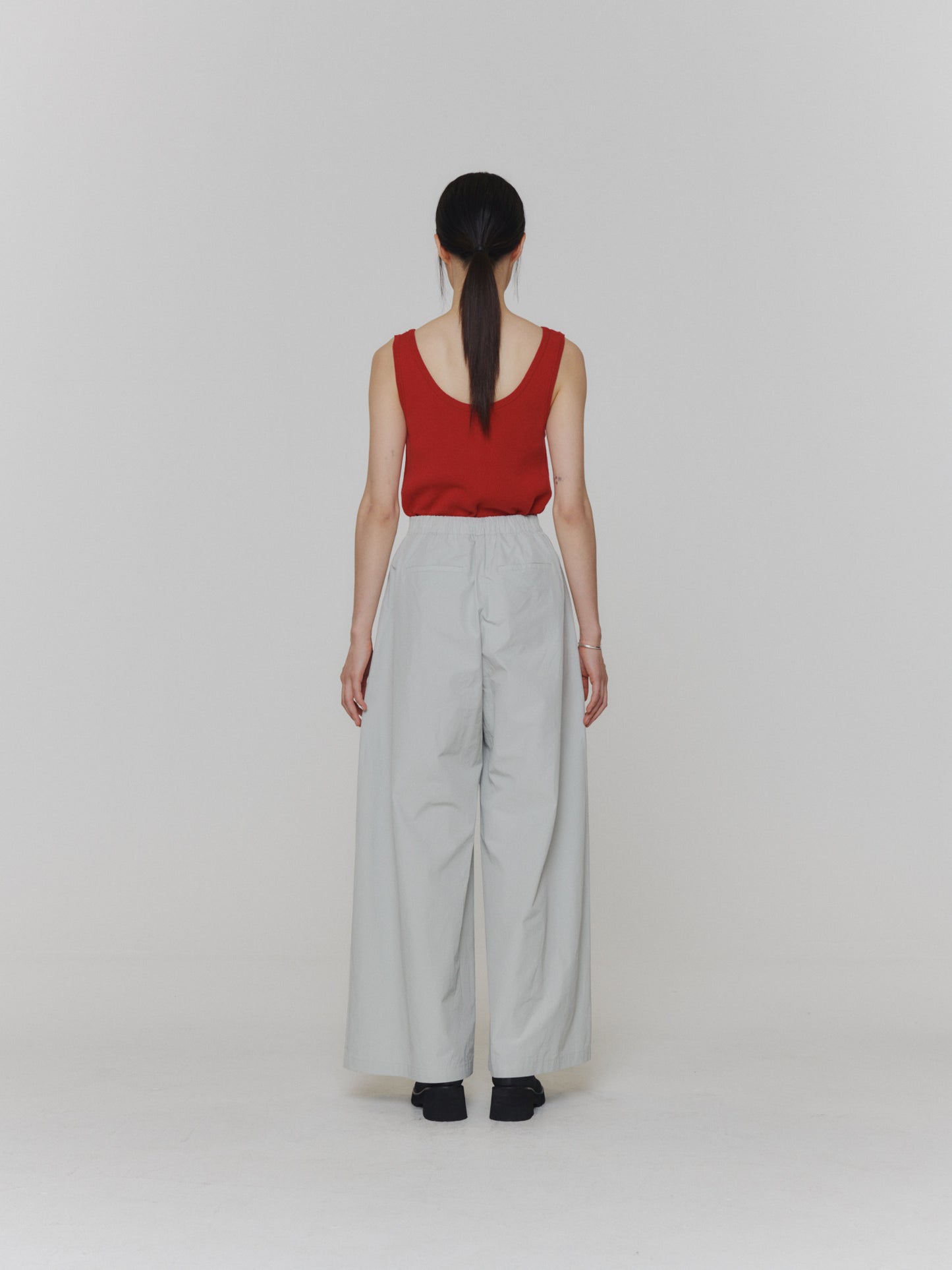 24早春 SHIRRING BANDING PANTS阔腿裤