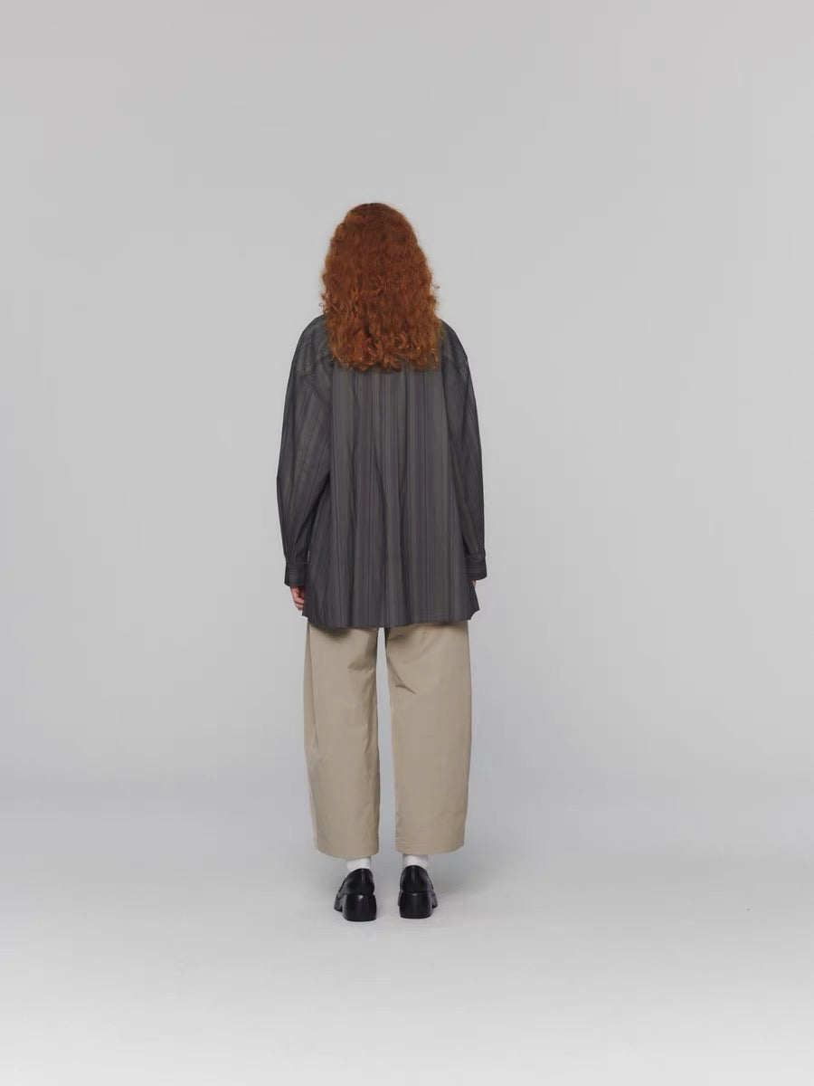 24早秋 NECK SHIRRING OVERSIZED SHIRTS