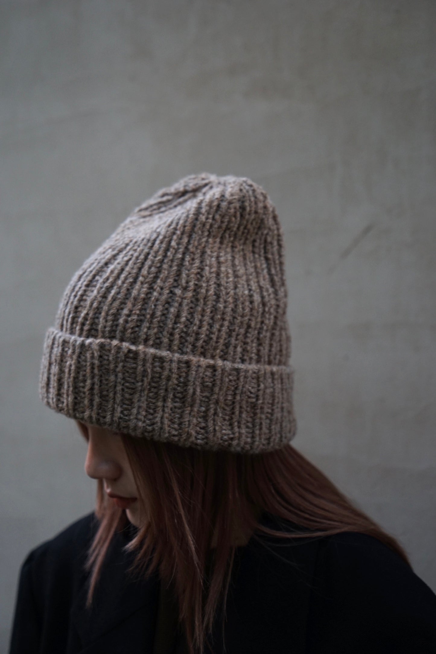 24秋冬 加厚羊毛螺纹针织帽