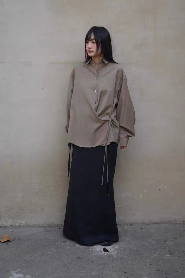 26早春 SIDE TWISTED SHIRT