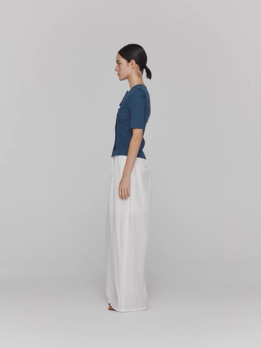 24春夏 COTTON BANDING WIDE PANTS