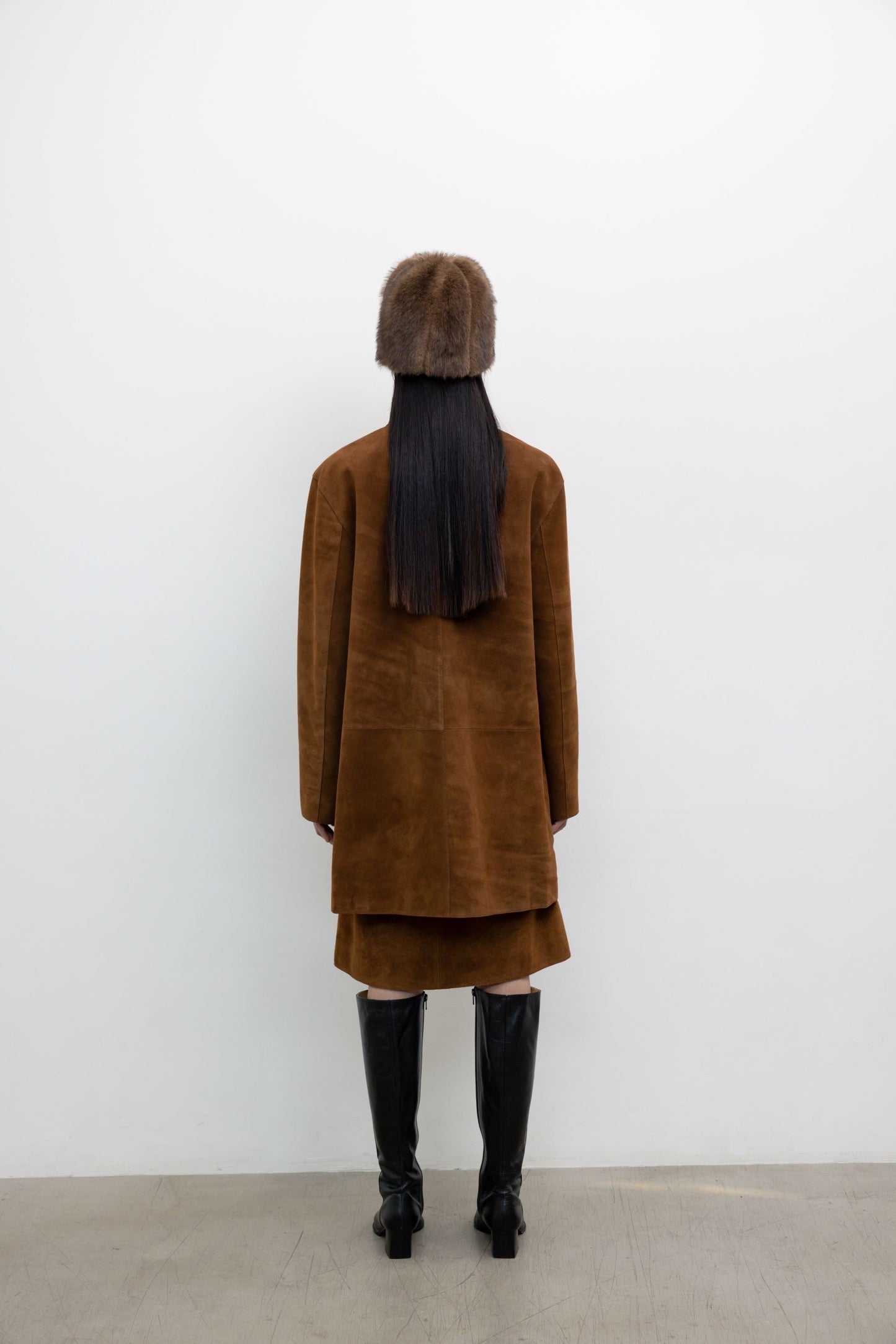 25早秋 SUEDE LONG COAT 皮衣