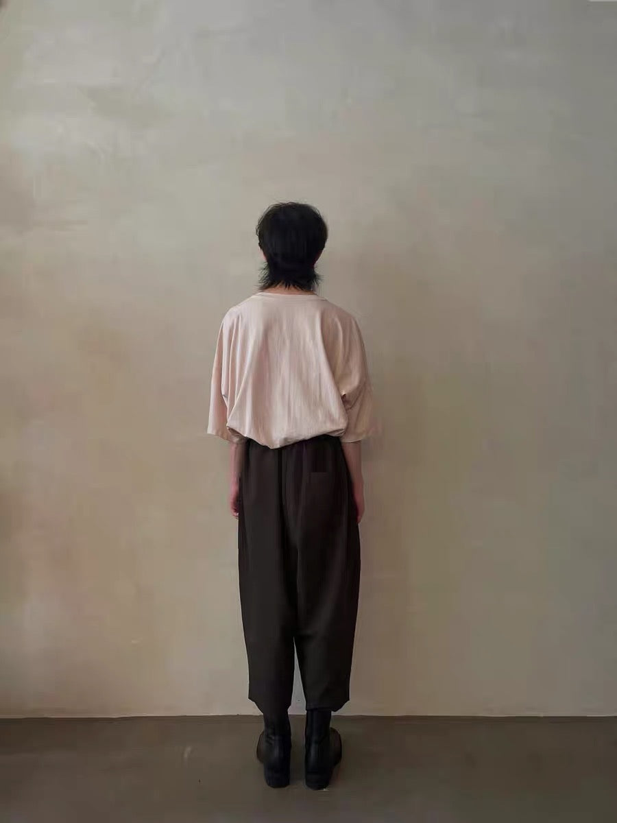 ELASTIC TROUSERS 松紧腰萝卜裤