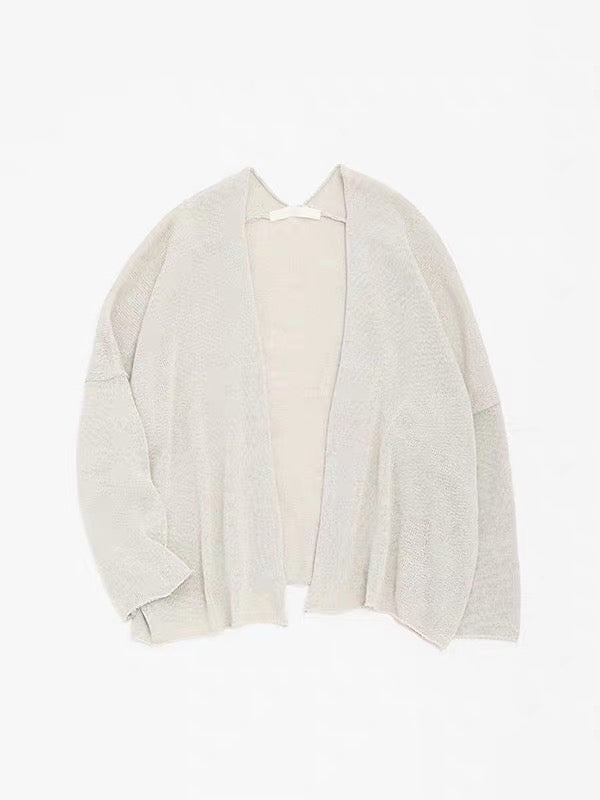 26春夏 linen cotton cardigan
