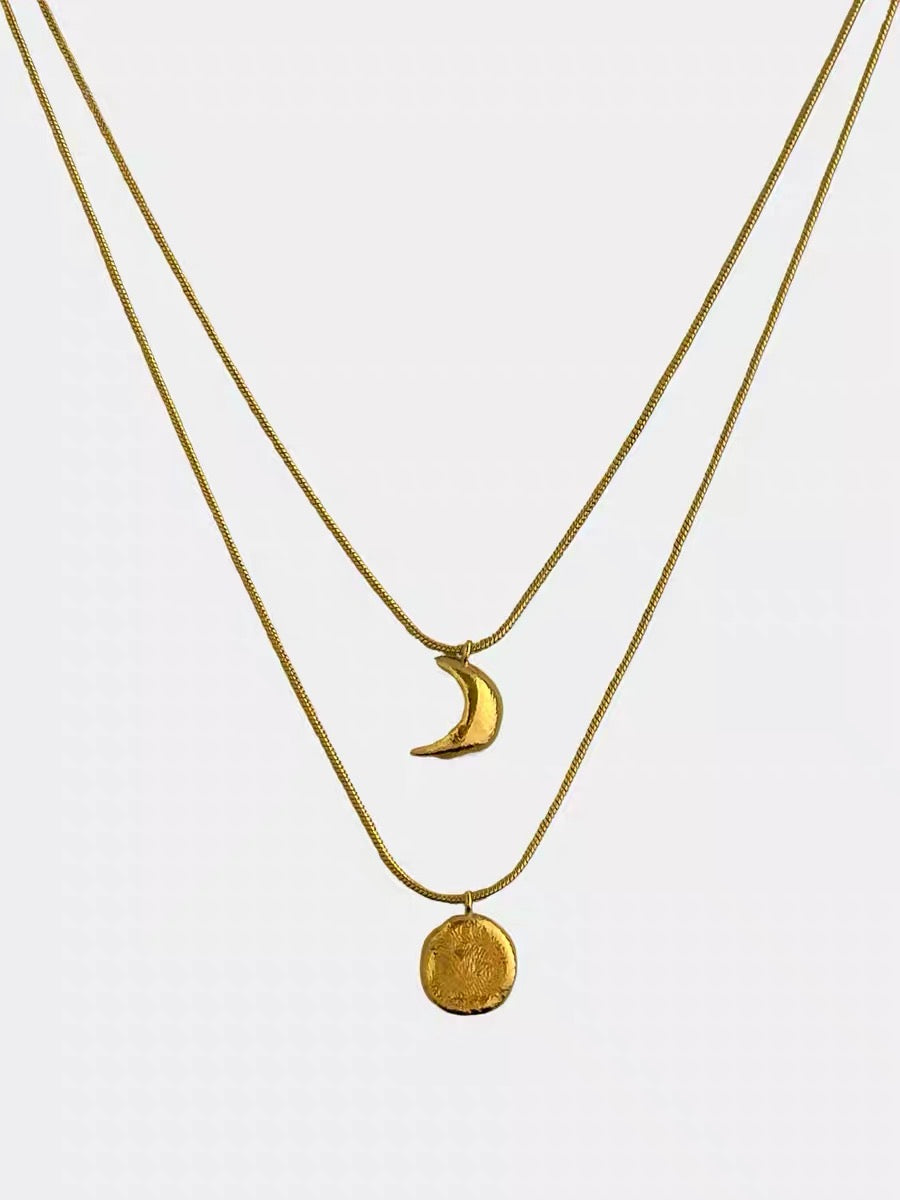 25SS新款 Sun and Moon Necklace