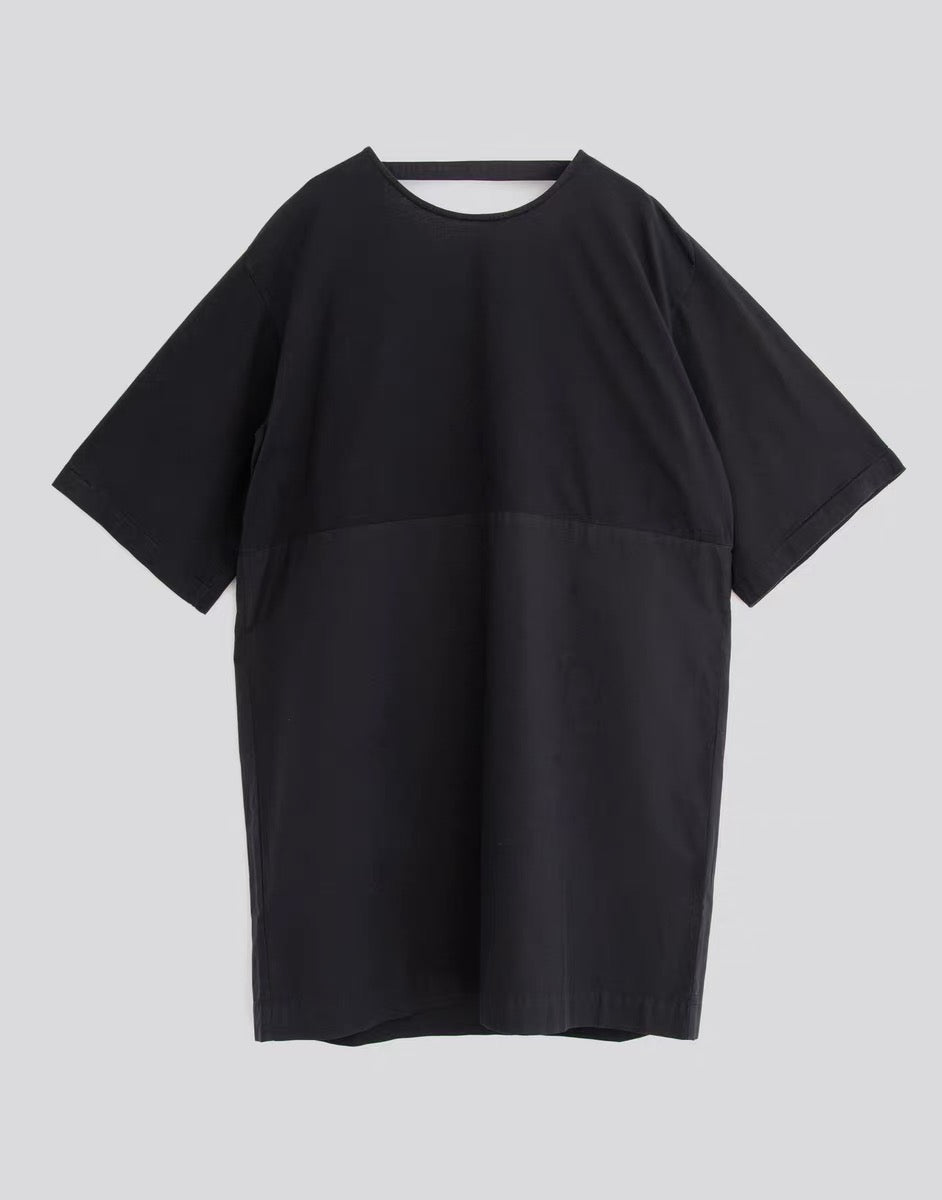 25春夏long open-back T-shirt dress
