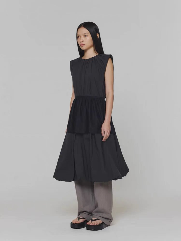 25春夏 COTTON VOLUME SHIRRING DRESS