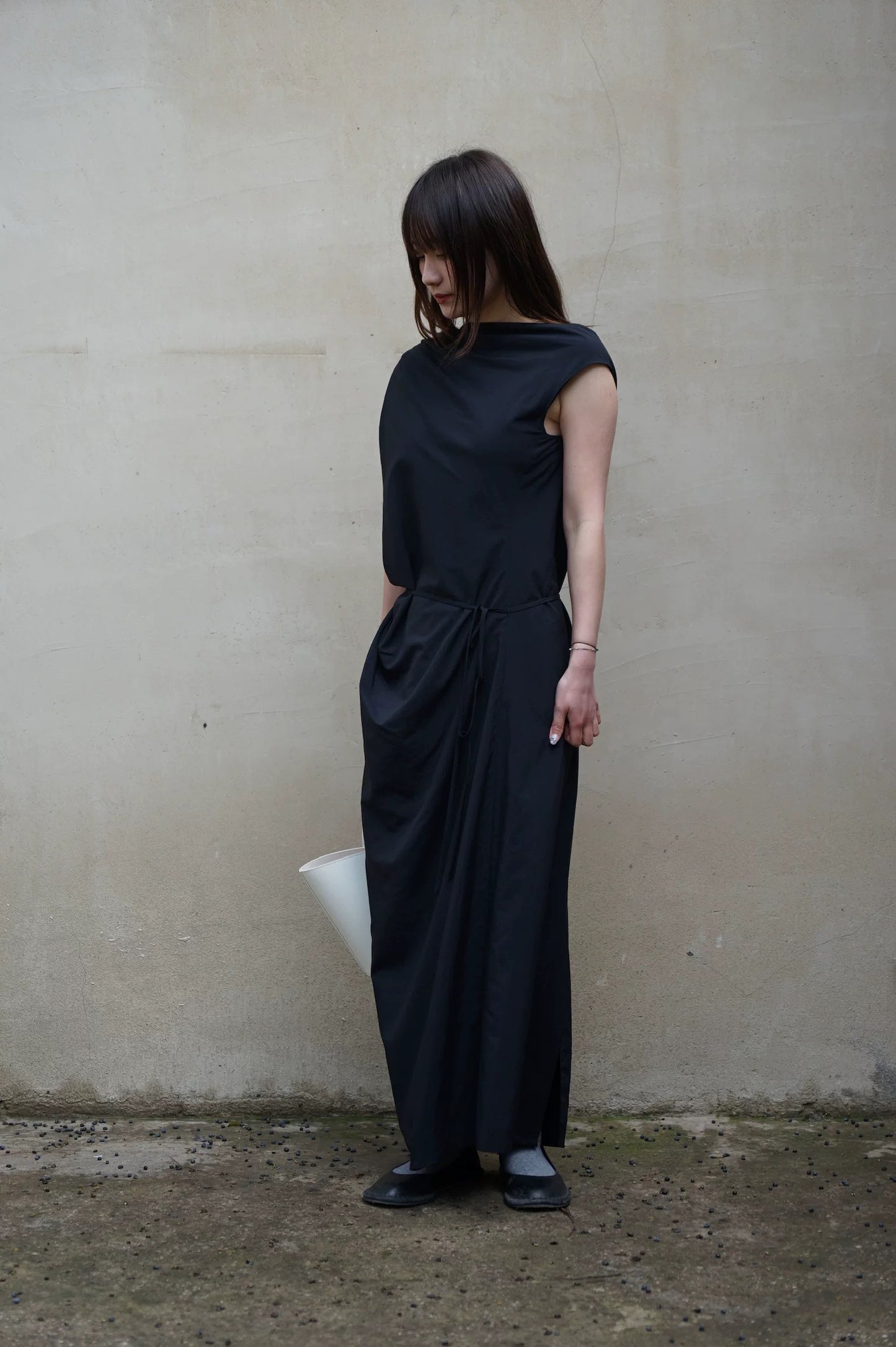 26春夏 ASYMMETRICAL DRAPED DRESS