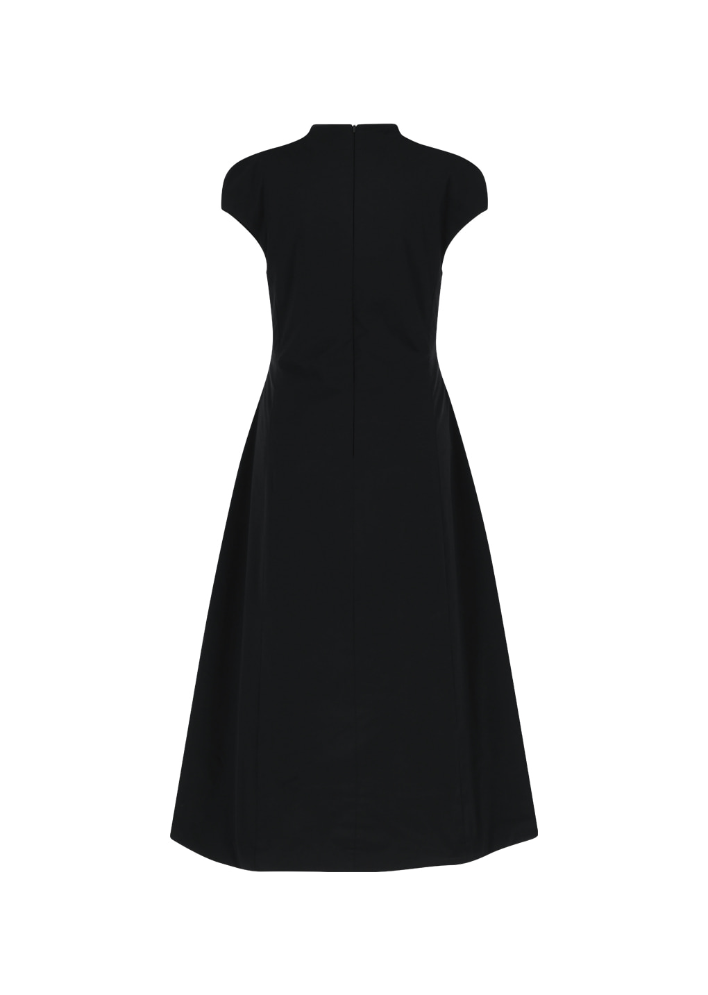 25早秋 TAFFETA MOCK NECK VOLUME DRESS