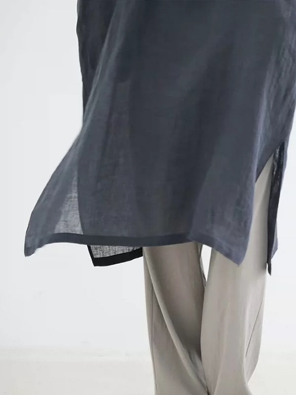 26春夏 linen poncho