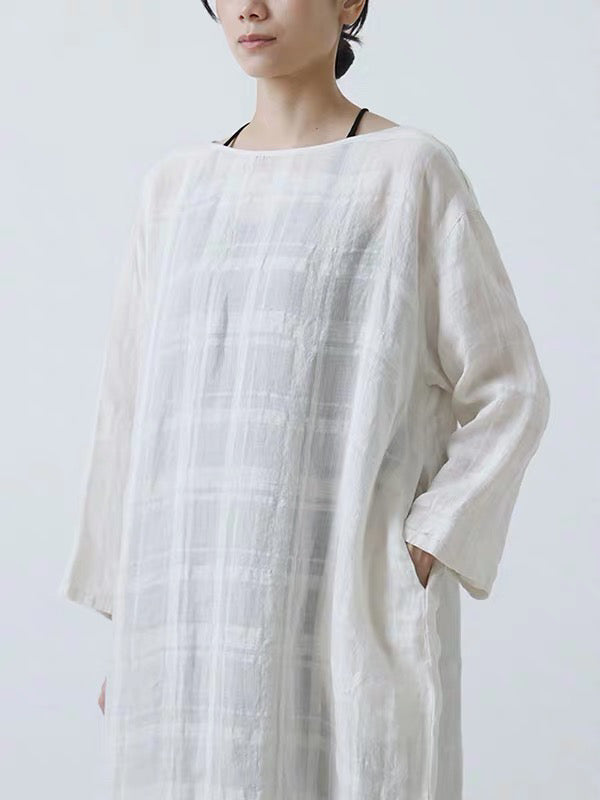 26春夏 linen ramie one-piece