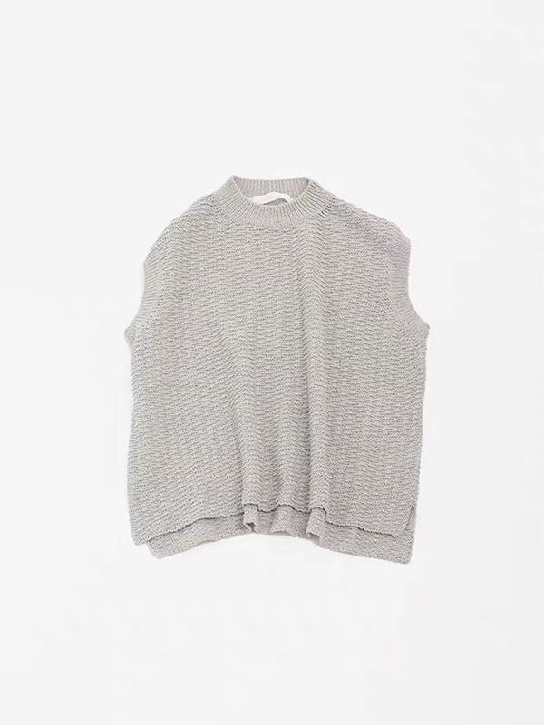 26春夏 cotton linen vest