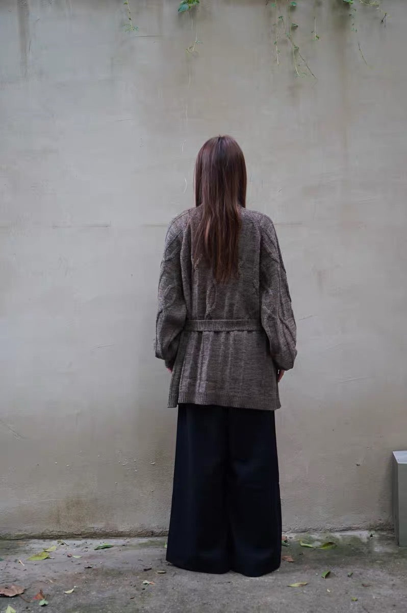 25秋冬 CABLE ROBE CARDIGAN
