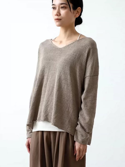 26春夏 cotton linen pullover