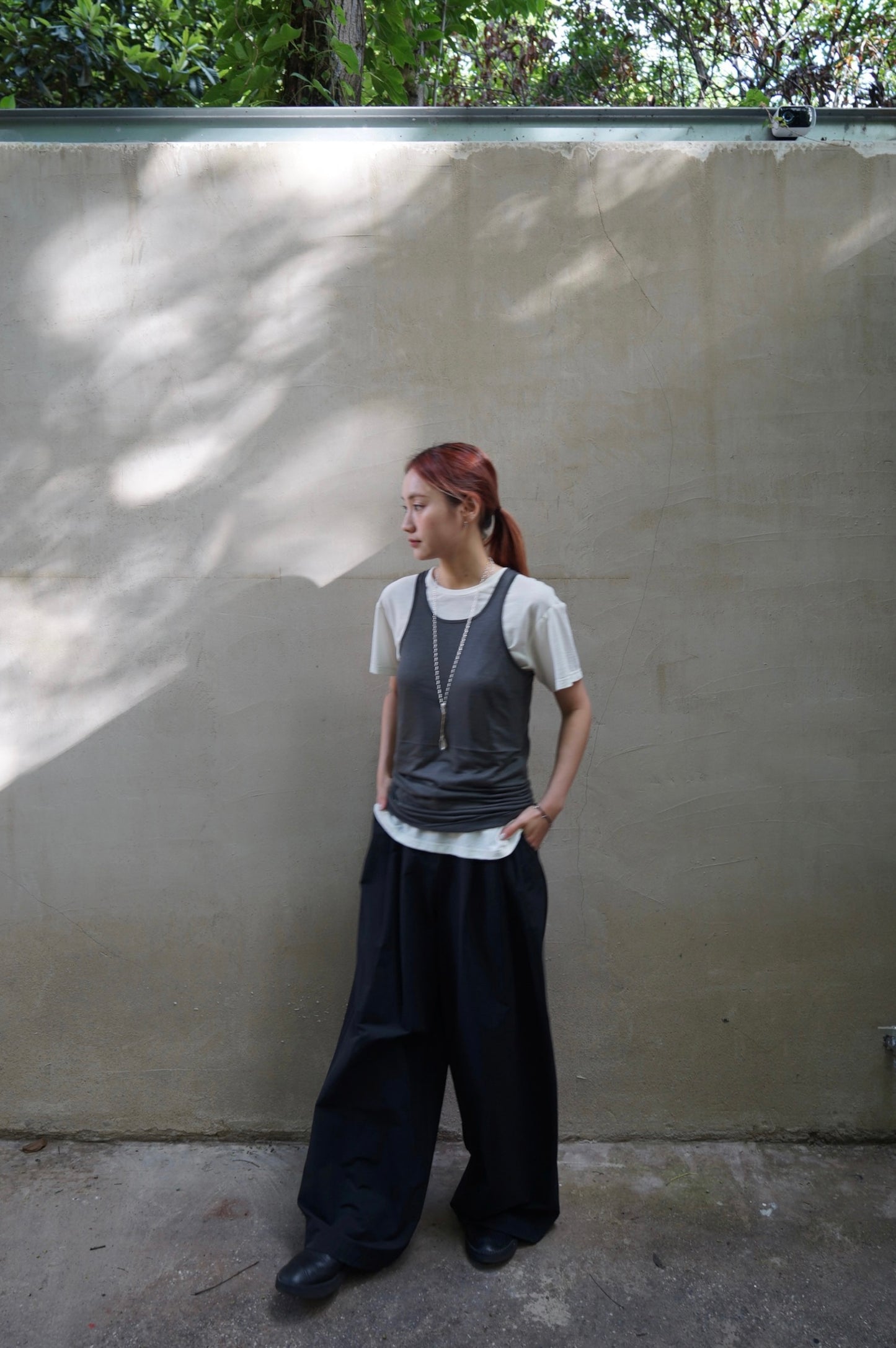 25春夏 天丝羊毛显瘦百搭工字背心