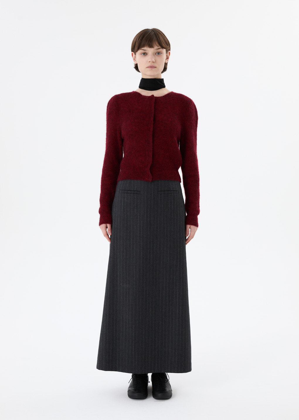 25早秋  WOOL MAXI LONG SKIRT