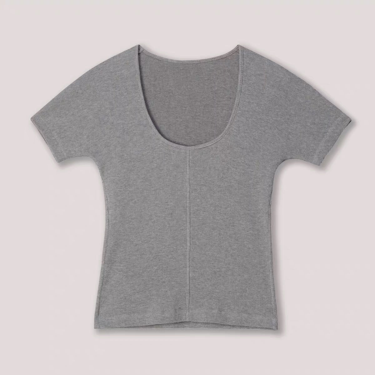 24早春 BACK SCOOP NECK T SHIRT