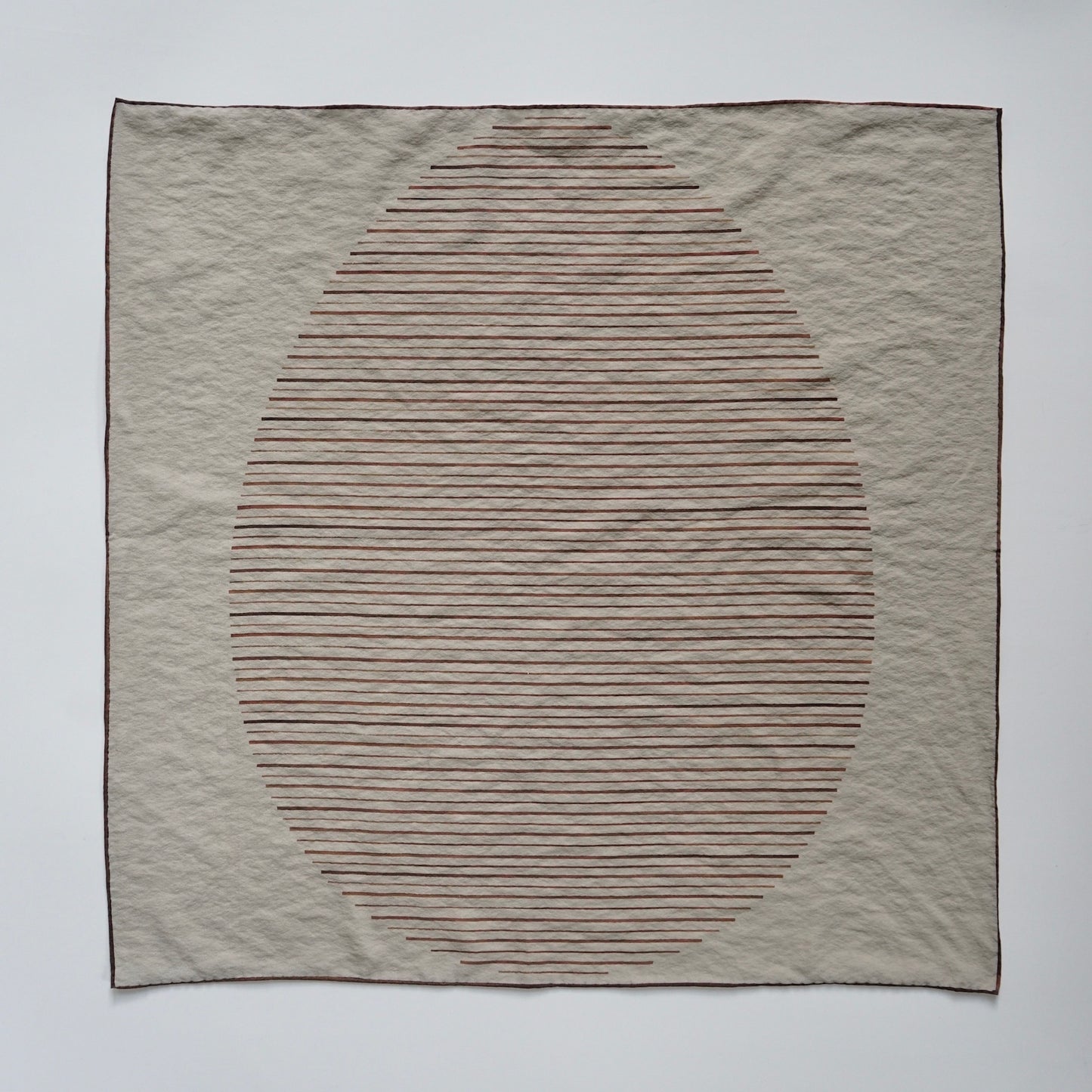 真丝不规则条纹法式包头巾方巾