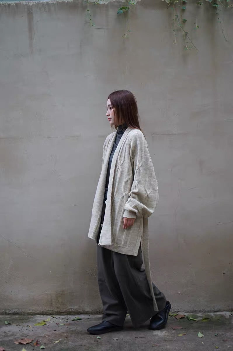 25秋冬 CABLE ROBE CARDIGAN
