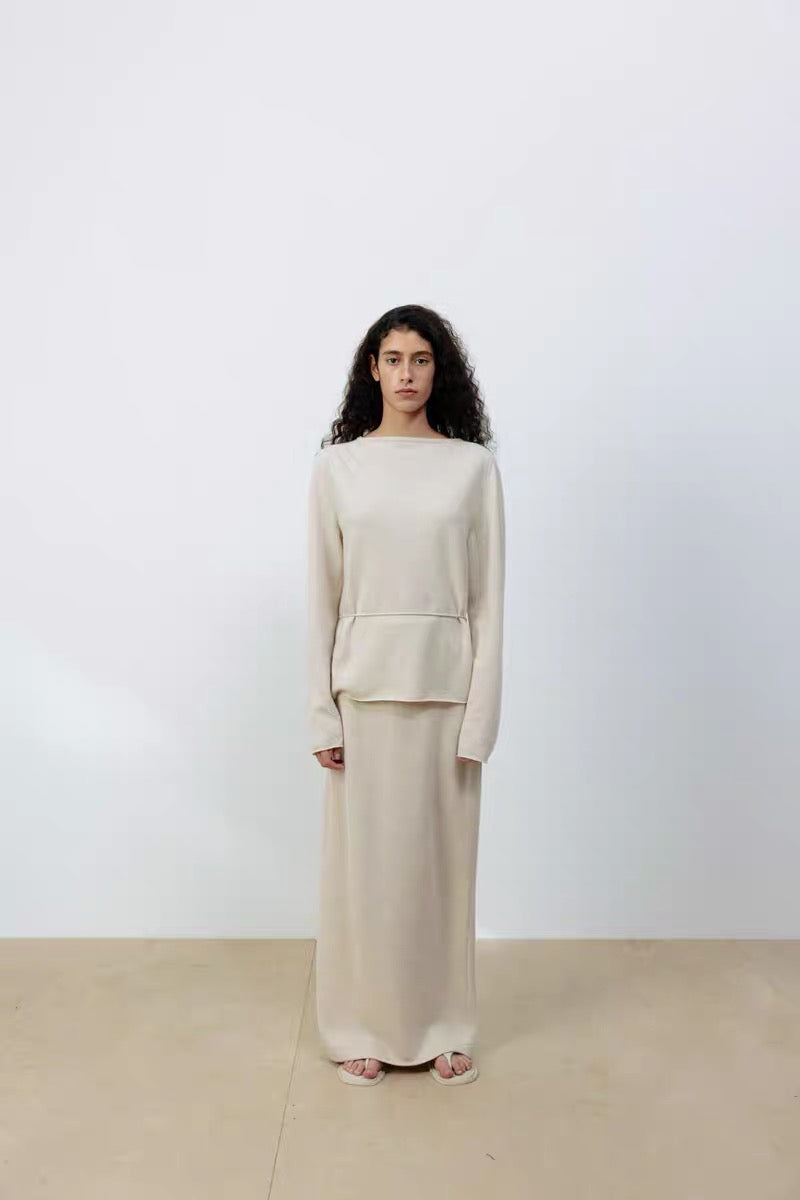 24早秋 BASIC KNIT CARDIGAN系带开衫