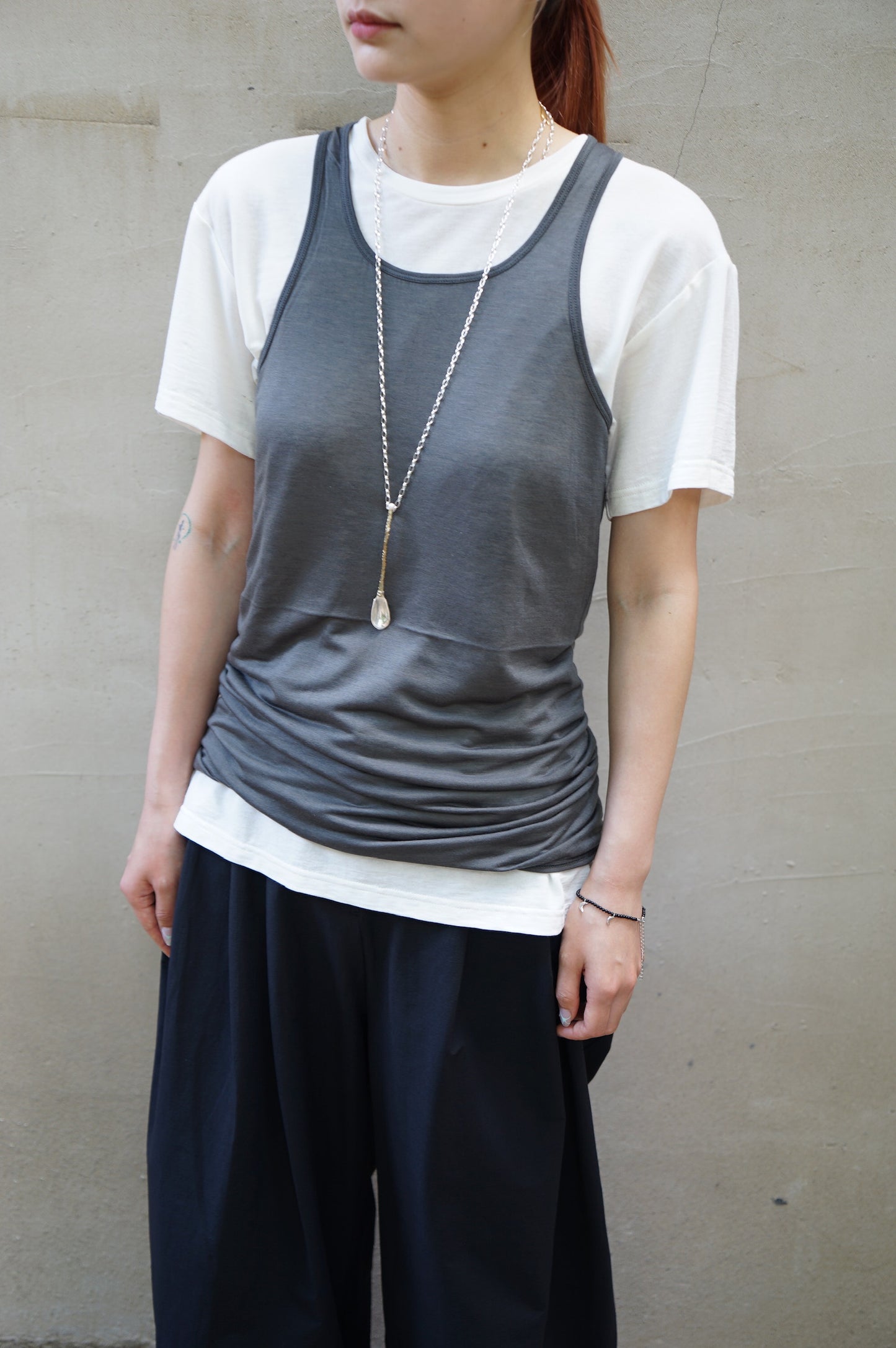 25春夏 天丝羊毛显瘦百搭工字背心