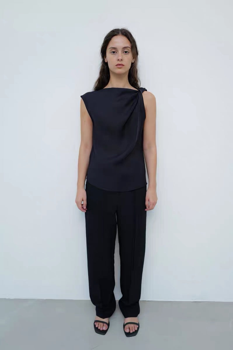 25春夏  ASYMMETRICAL DRAPED TOP