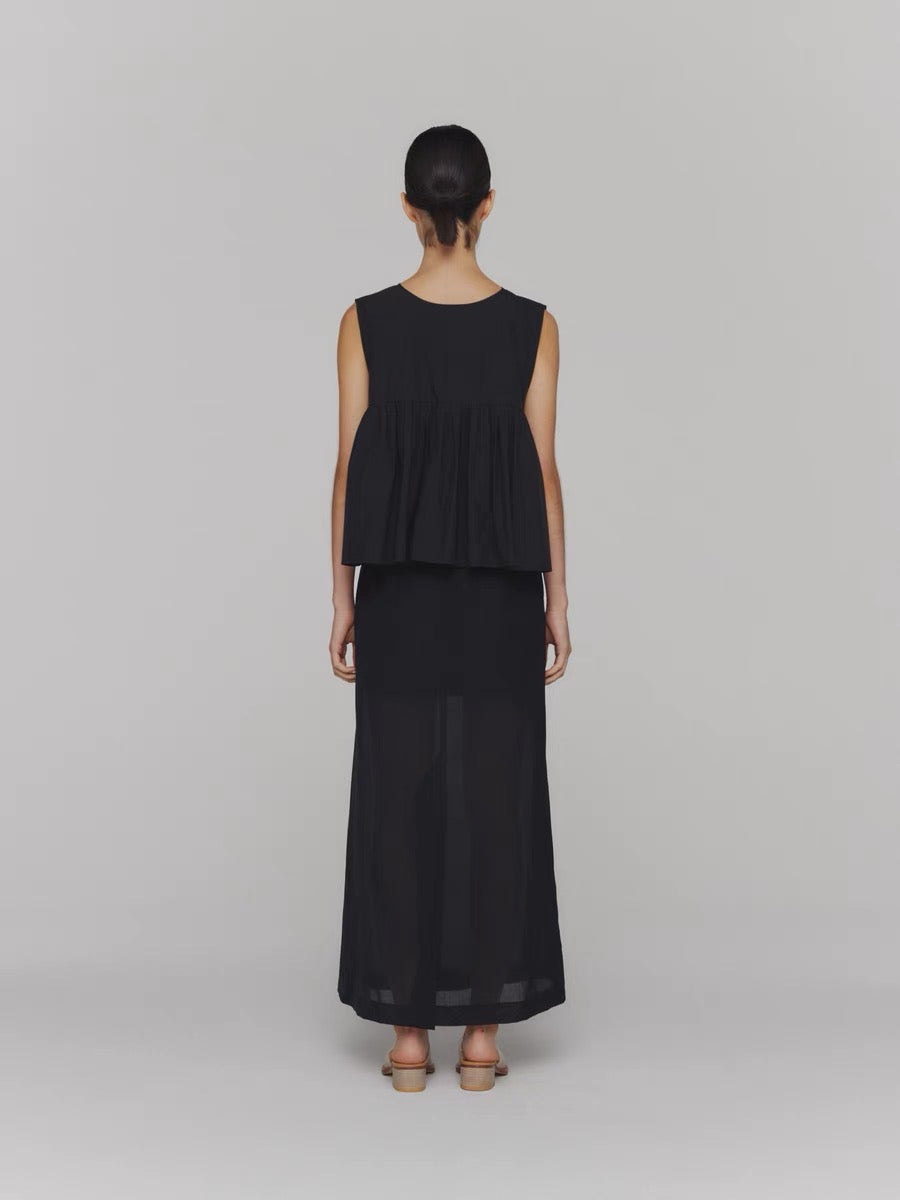 24春夏 SHEER MAXI LONG SKIRT