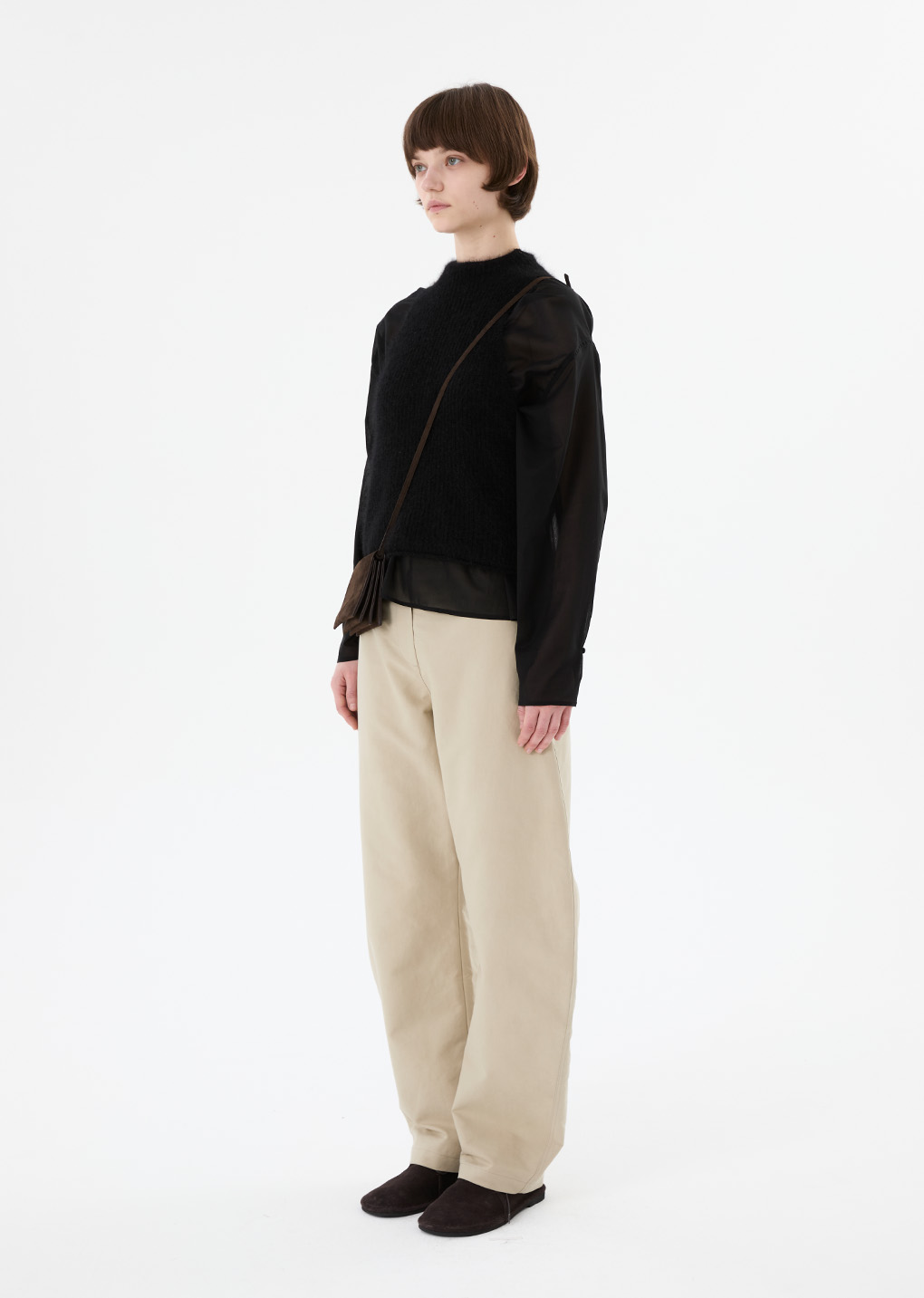 25早秋 CURVED LONG PANTS