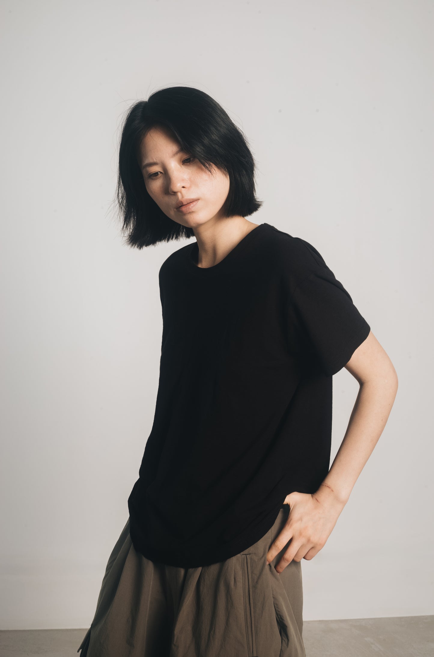 25春夏 纯棉透气显瘦百搭小圆领T恤