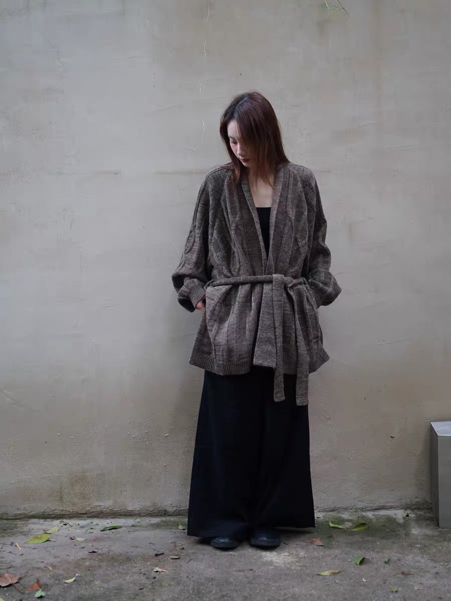 25秋冬 CABLE ROBE CARDIGAN
