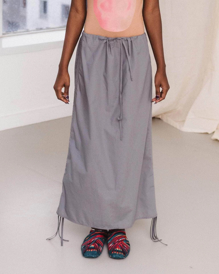 25早秋 PICTORIAL STRAP SKIRT 抽绳半裙