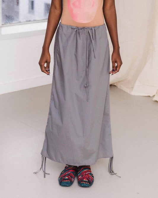 25早秋 PICTORIAL STRAP SKIRT 抽绳半裙