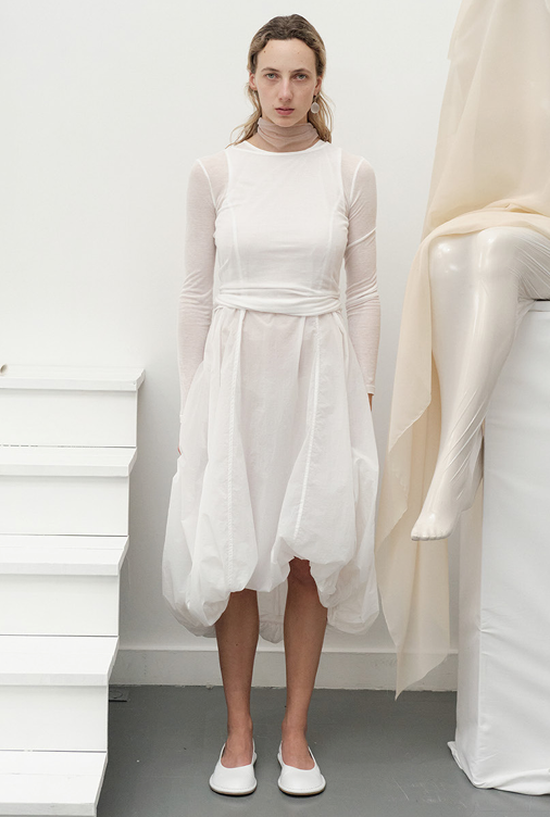 25早春 SHEER VOLUME DRESS 长款连衣裙