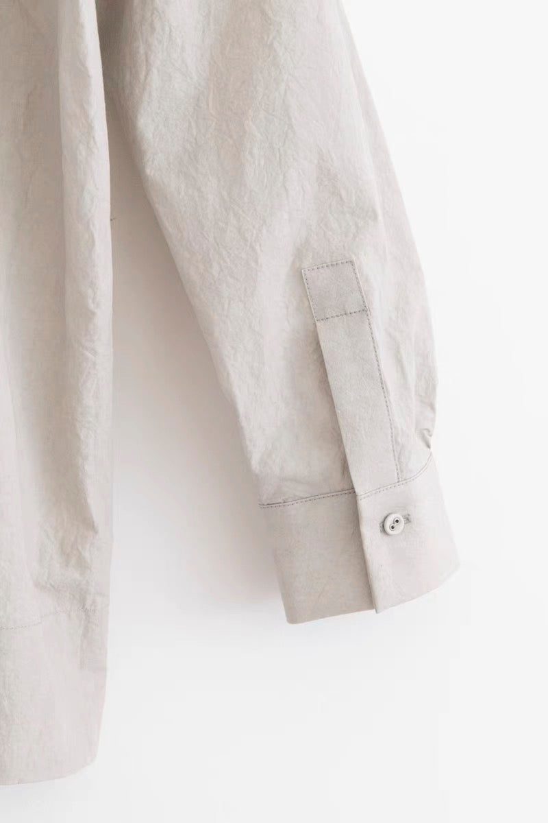 25早春 typewriter front-fly shirt