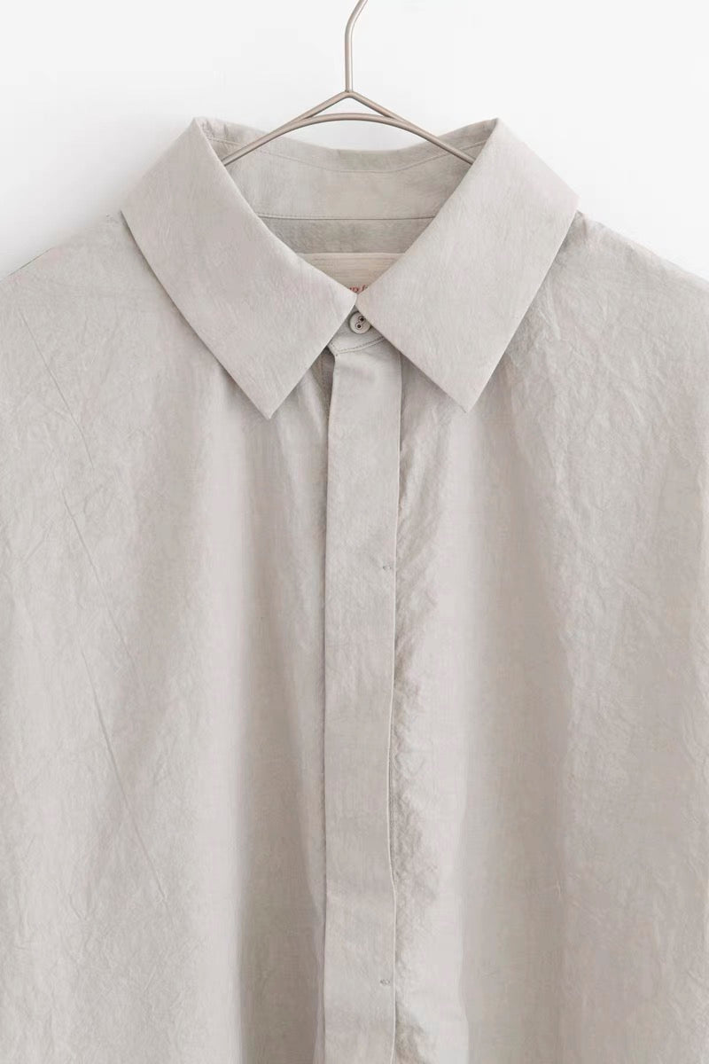 25早春 typewriter front-fly shirt
