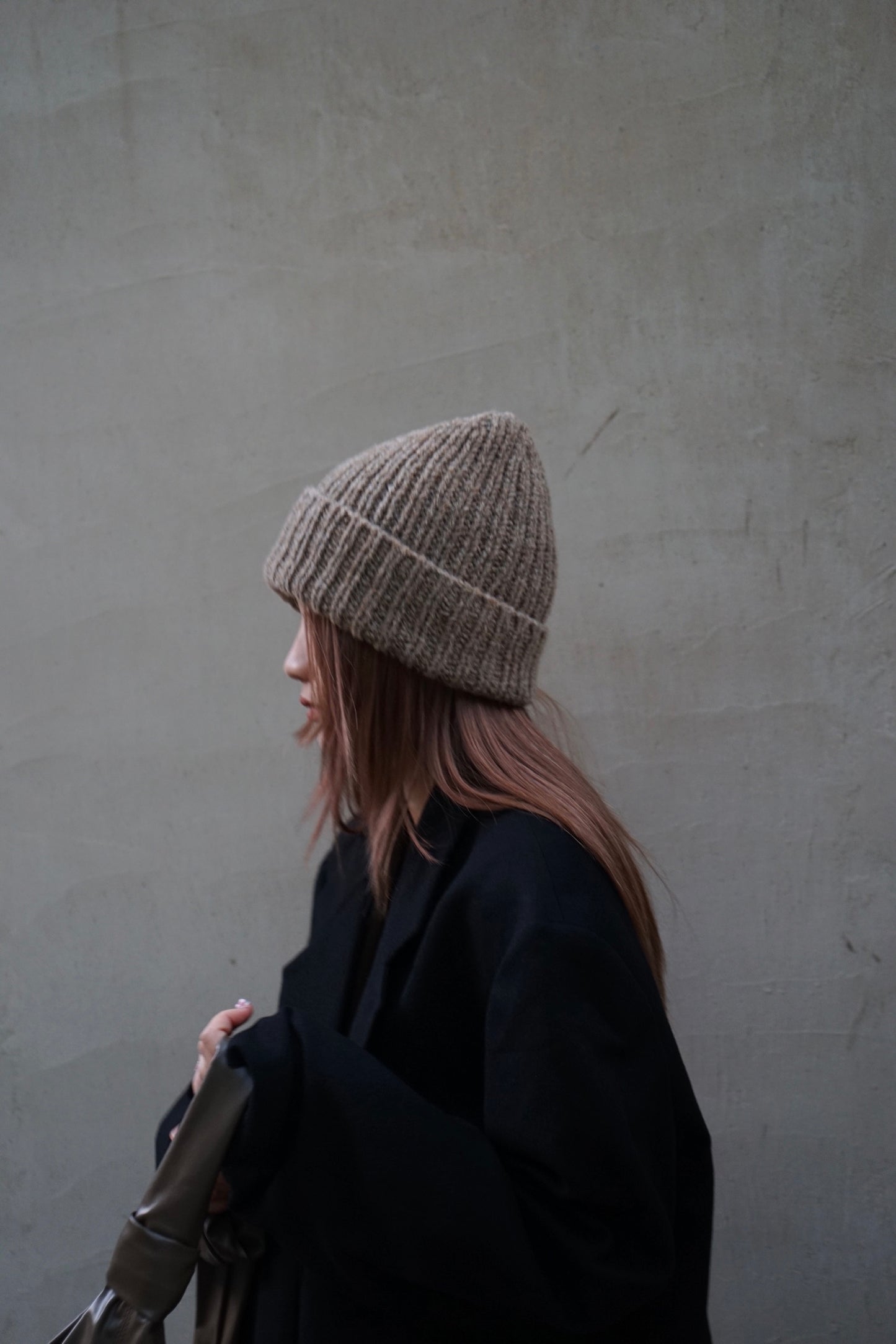 24秋冬 加厚羊毛螺纹针织帽