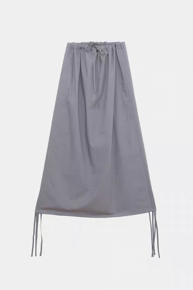 25早秋 PICTORIAL STRAP SKIRT 抽绳半裙