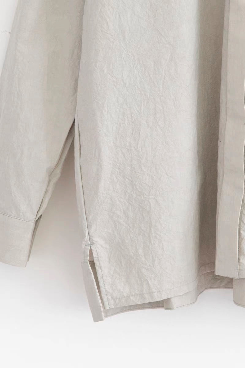 25早春 typewriter front-fly shirt