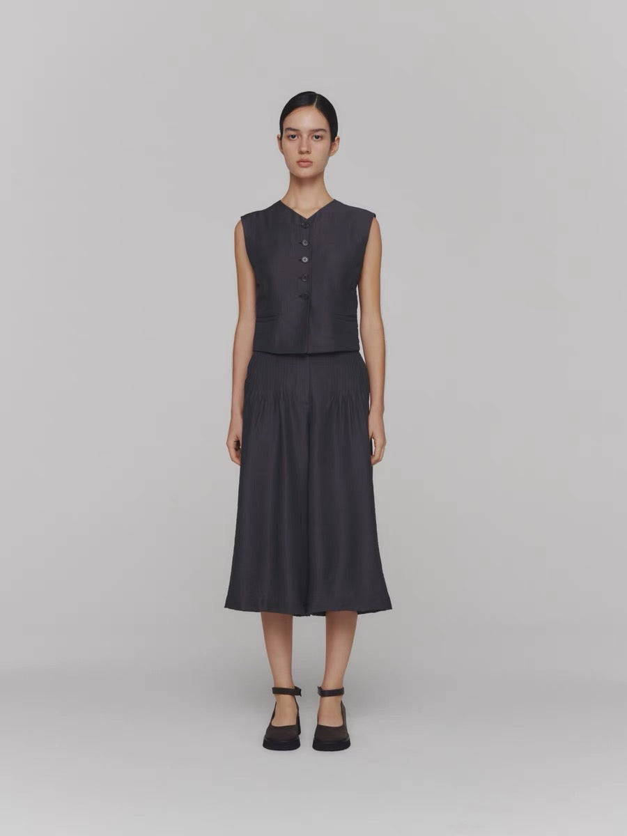 24春夏 STRIPE BUTTON VEST