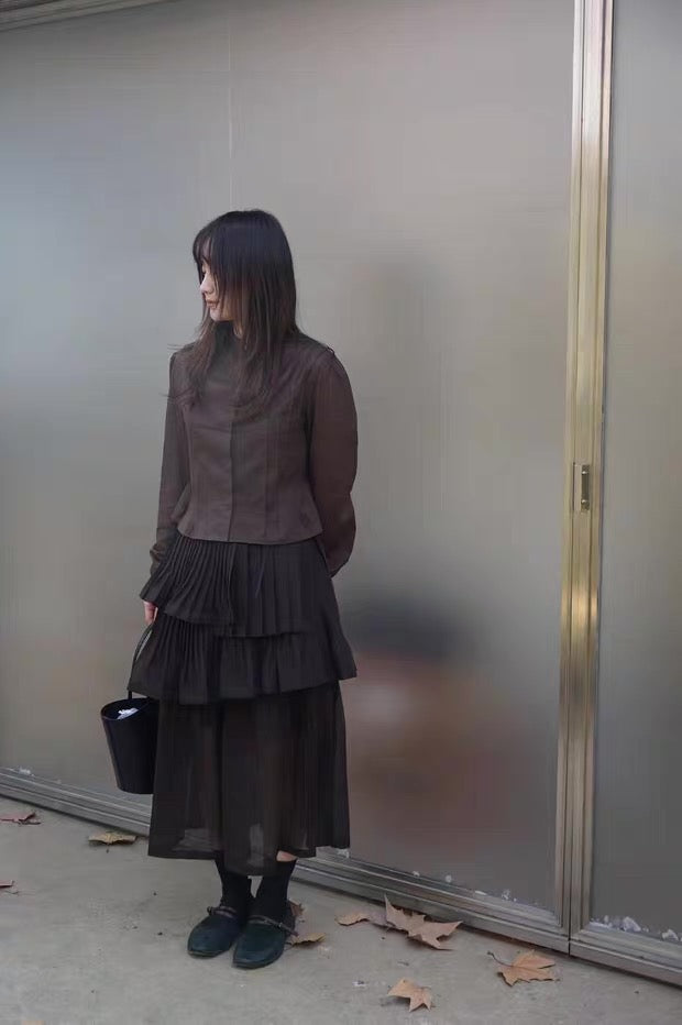 26早春  PINTUCK SLIM SHIRT