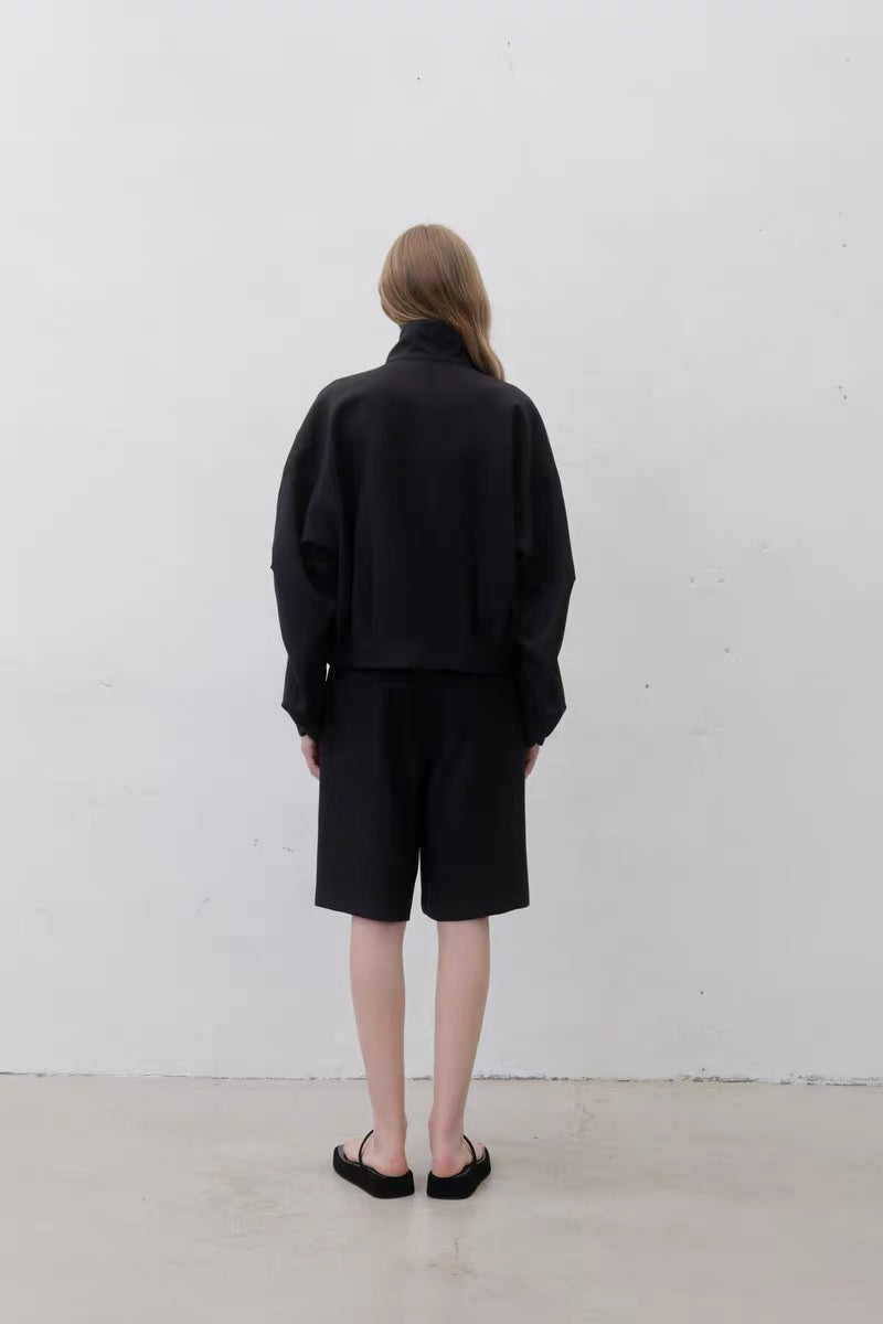 24早春 STRAIGHT BLACK SHORTS 中裤