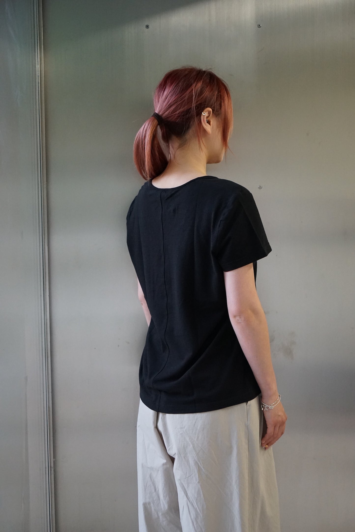 25春夏 纯棉透气显瘦百搭大圆领T恤