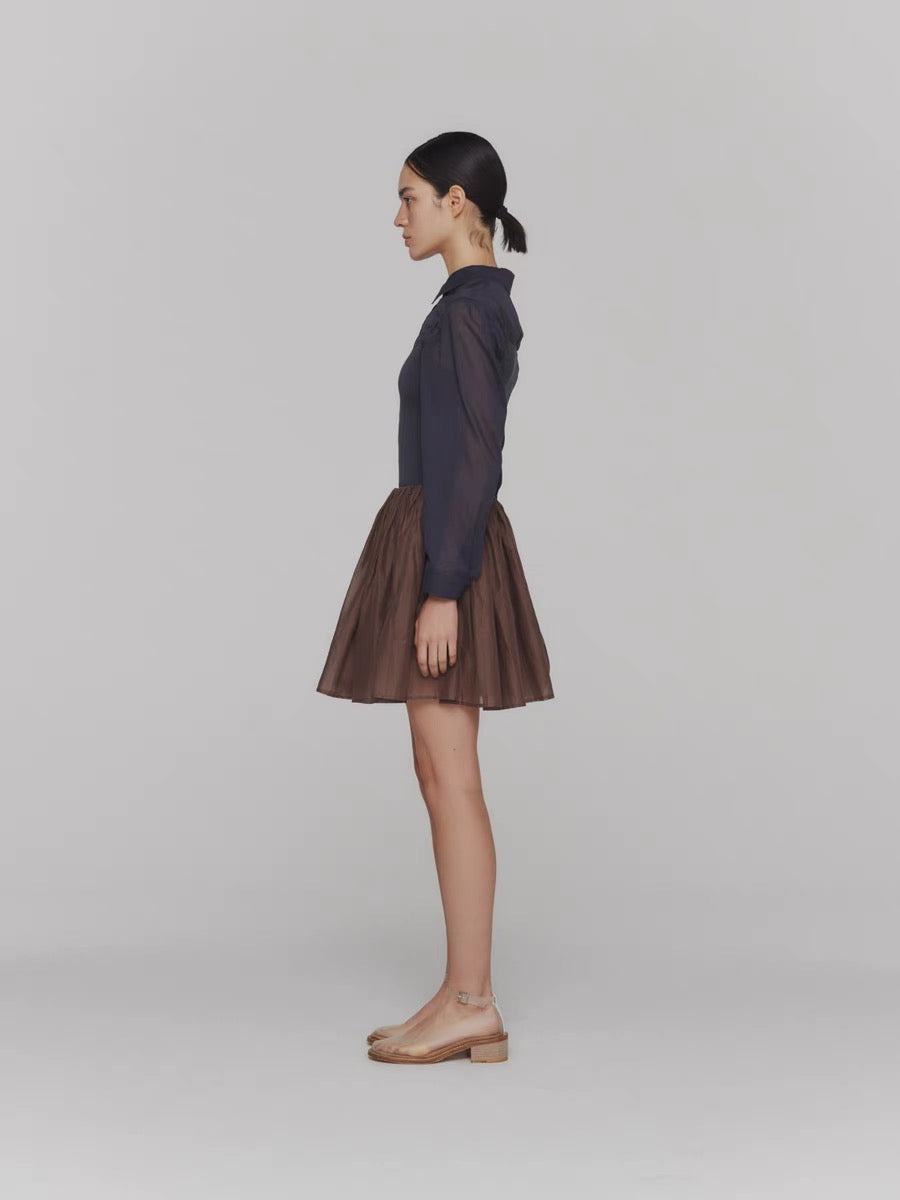 24春夏 COTTON SHIRRING BANDING SKIRTS