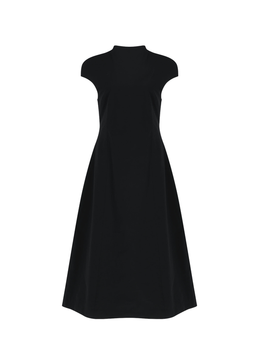 25早秋 TAFFETA MOCK NECK VOLUME DRESS