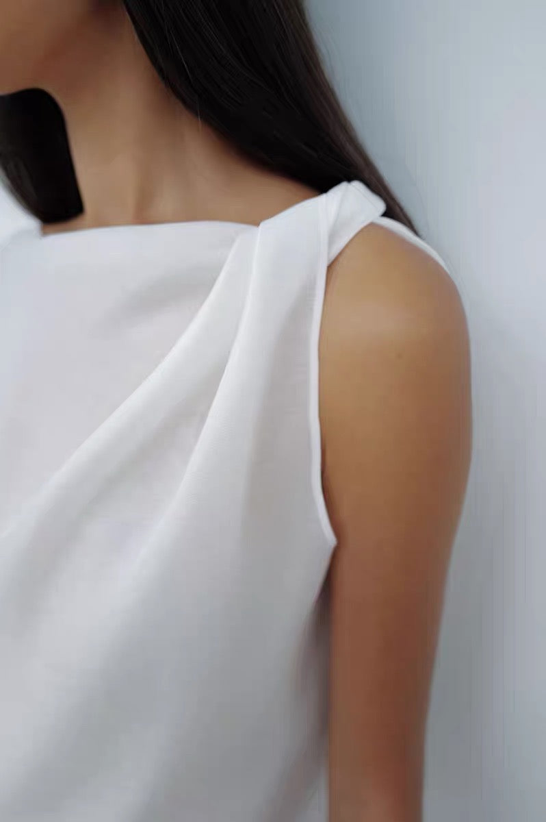 25春夏  ASYMMETRICAL DRAPED TOP