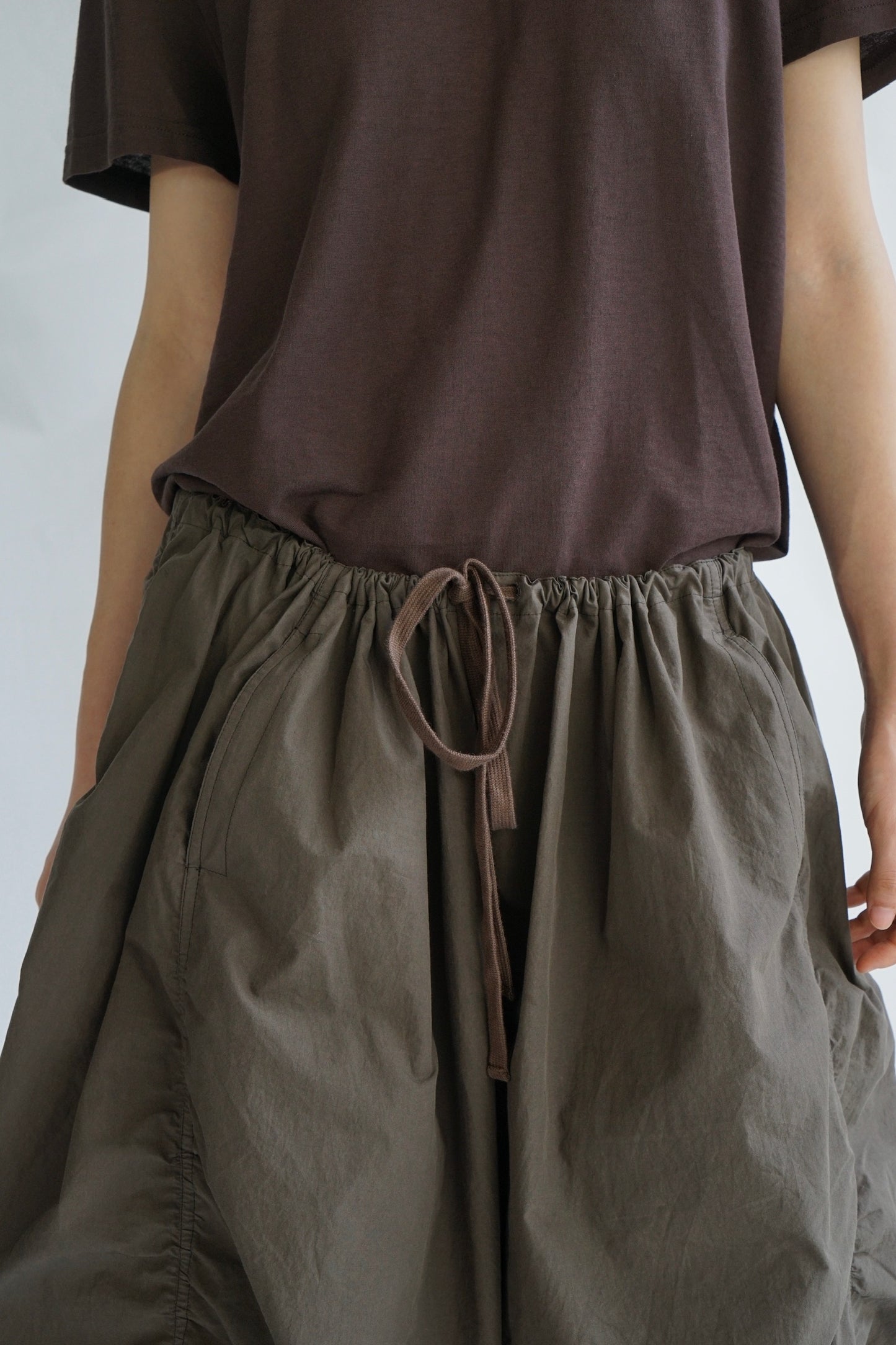 25春夏 纯棉褶皱松弛感抽绳工装裙