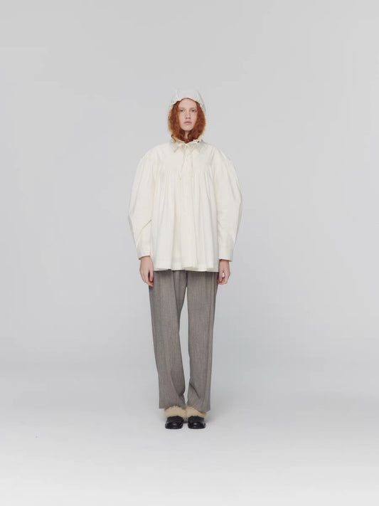 24早秋 FRILL HOODED SHIRTS 连帽衬衫