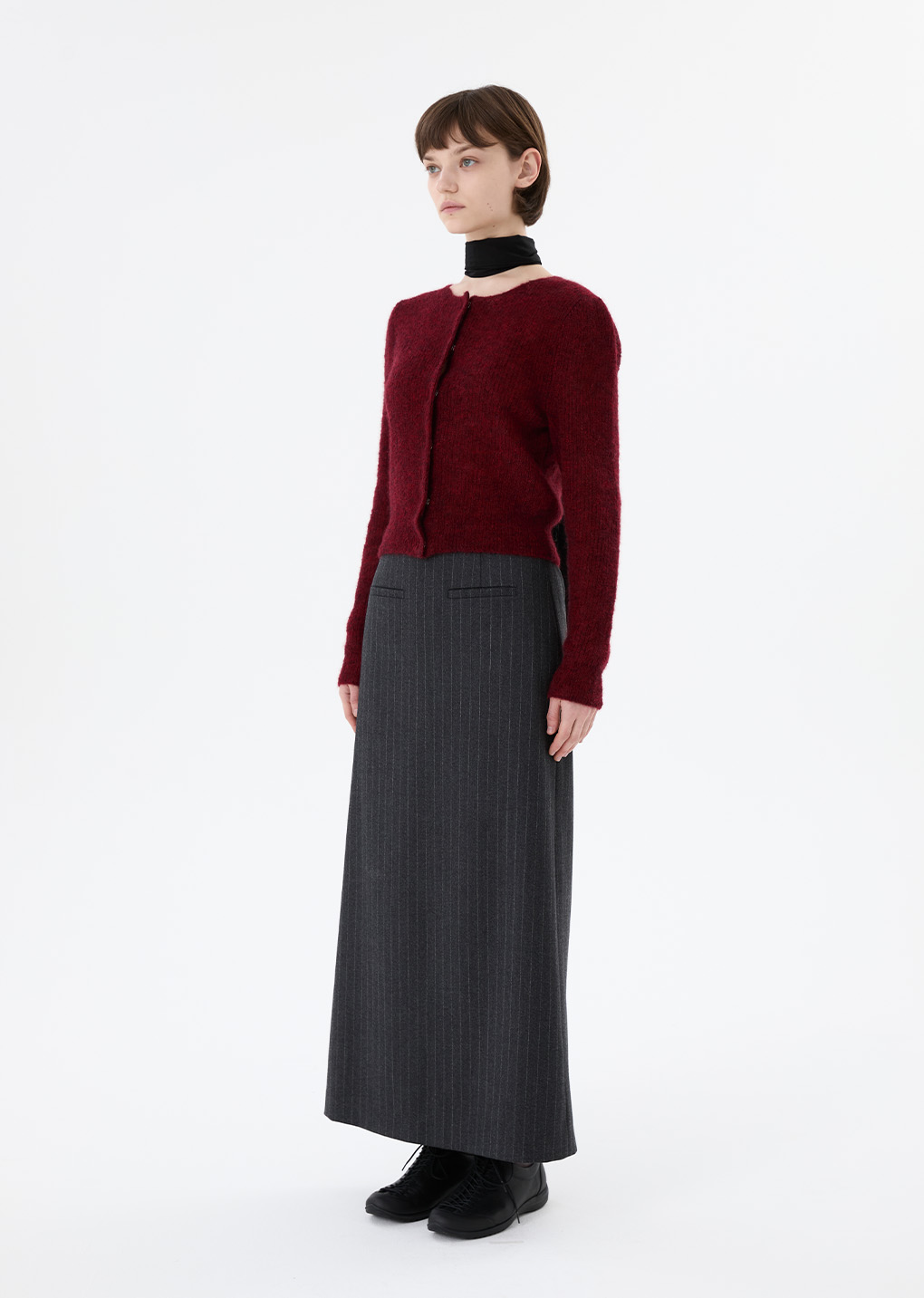 25早秋  WOOL MAXI LONG SKIRT