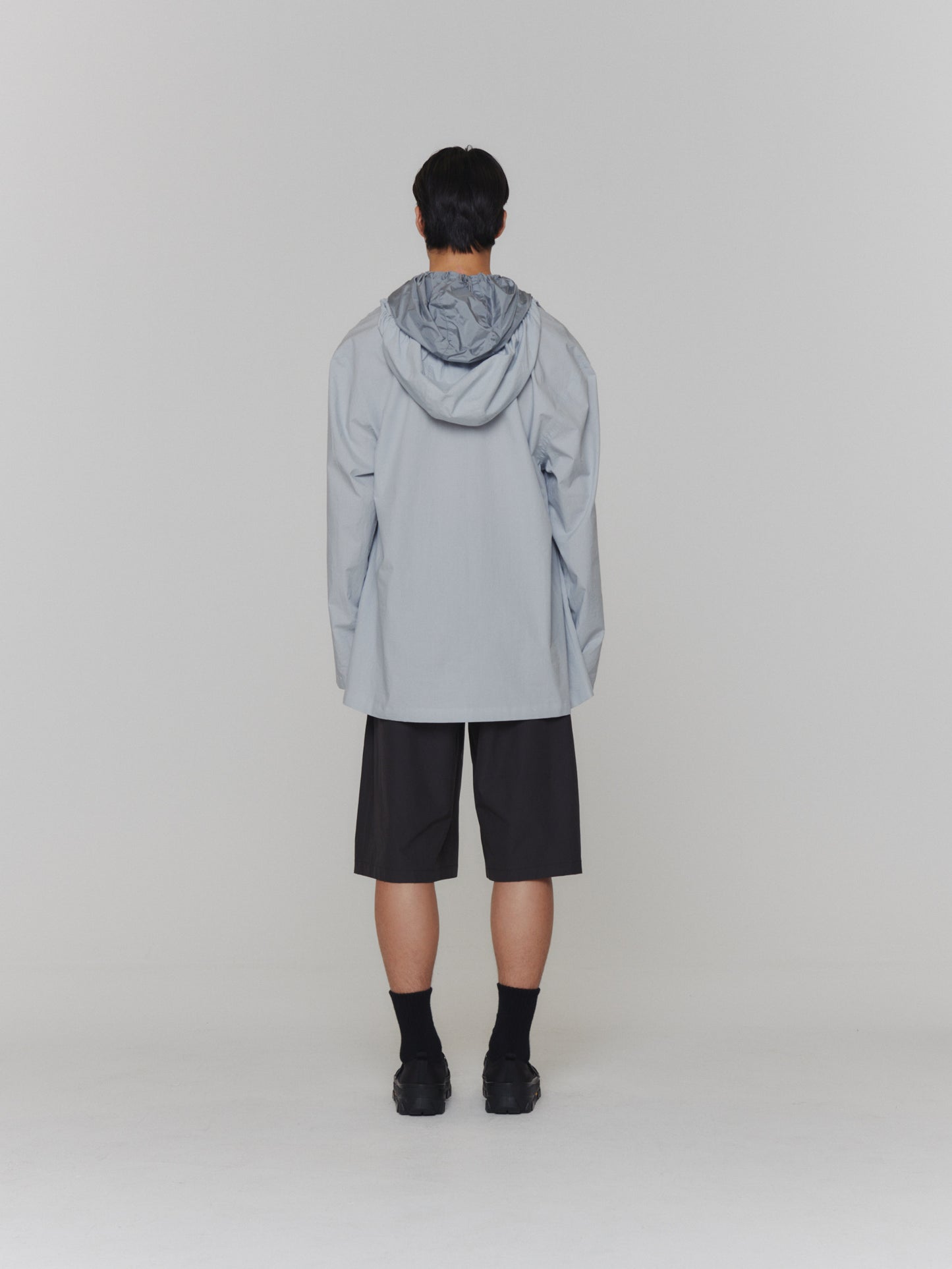 24早春 COTTON OVERSIZE SHIRRING PONCHO