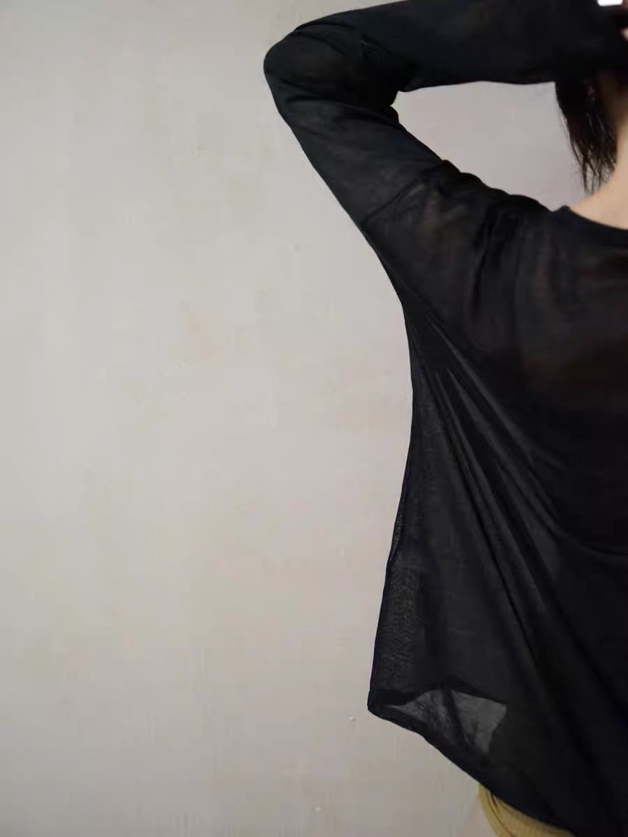 长袖针织打底衫 三色